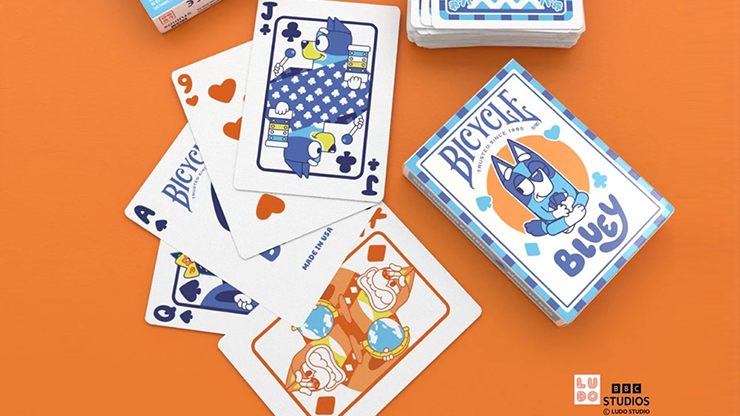 Valet, roi et as du jeu Bluey
